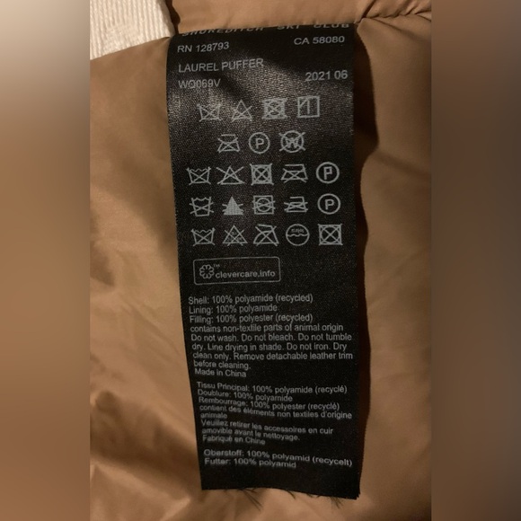 Shoreditch Ski Club Laurel Quilted Puffer Jacket Caramel/Brown Size Small NWT - Picture 13 of 14